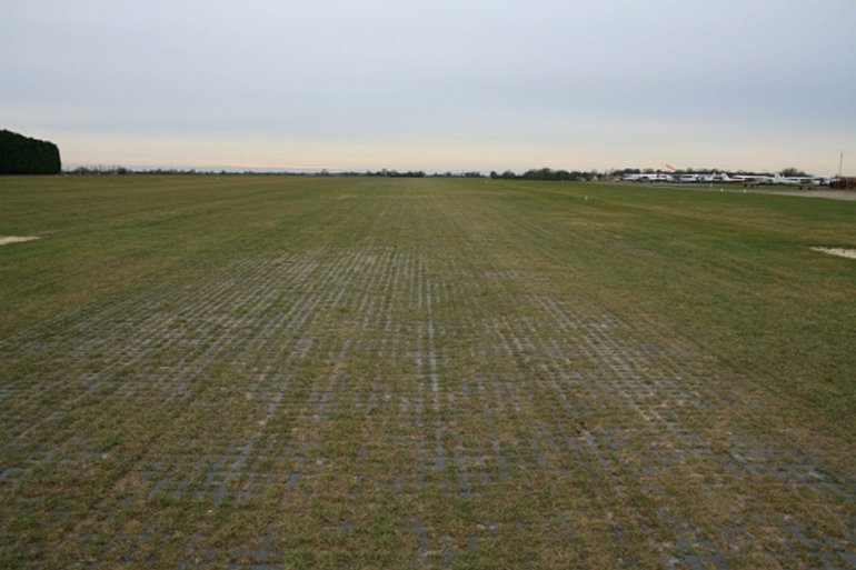 PERFO top applied reinforcement grids are considered as the leading system for grass airfield reinforcement